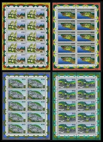 BUND 1995 Michel-Nummer 1807-1810 postfrisch SATZ(4) BÖGEN(je 10)