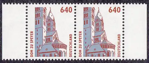 BUND 1995 Michel-Nummer 1811 postfrisch horiz.PAAR RÄNDER rechts/links