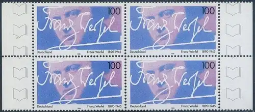 BUND 1995 Michel-Nummer 1813 postfrisch BLOCK RÄNDER rechts/links