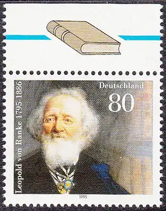 BUND 1995 Michel-Nummer 1826 postfrisch EINZELMARKE RAND oben (a)