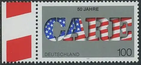 BUND 1995 Michel-Nummer 1829 postfrisch EINZELMARKE RAND links