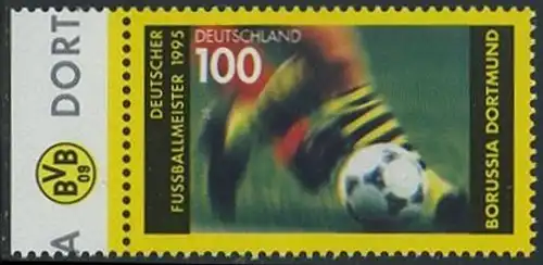 BUND 1995 Michel-Nummer 1833 postfrisch EINZELMARKE RAND links (a)