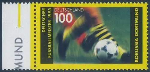 BUND 1995 Michel-Nummer 1833 postfrisch EINZELMARKE RAND links (b)