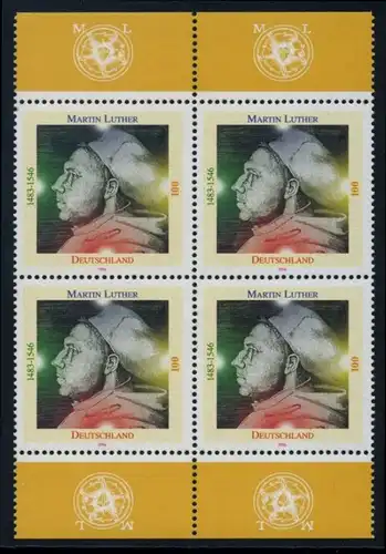 BUND 1996 Michel-Nummer 1841 postfrisch BLOCK RÄNDER oben/unten