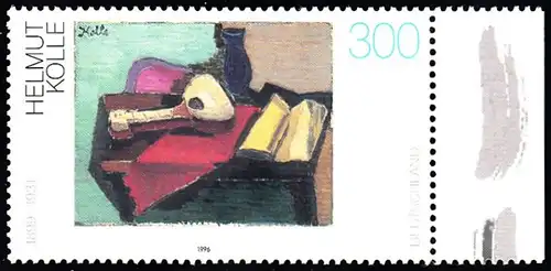BUND 1996 Michel-Nummer 1845 postfrisch EINZELMARKE RAND rechts