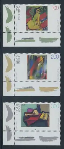 BUND 1996 Michel-Nummer 1843-1845 postfrisch SATZ(3) EINZELMARKEN ECKRÄNDER unten links