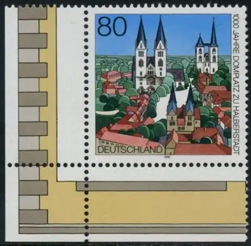 BUND 1996 Michel-Nummer 1846 postfrisch EINZELMARKE ECKRAND unten links