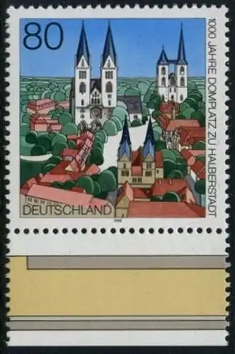 BUND 1996 Michel-Nummer 1846 postfrisch EINZELMARKE RAND unten