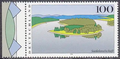 BUND 1996 Michel-Nummer 1850 postfrisch EINZELMARKE RAND links