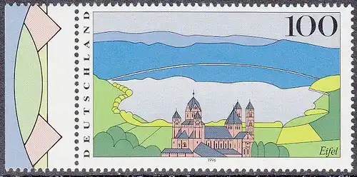 BUND 1996 Michel-Nummer 1852 postfrisch EINZELMARKE RAND links