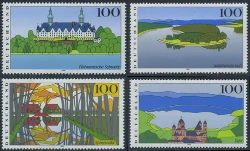 BUND 1996 Michel-Nummer 1849-1852 postfrisch SATZ(4) EINZELMARKEN