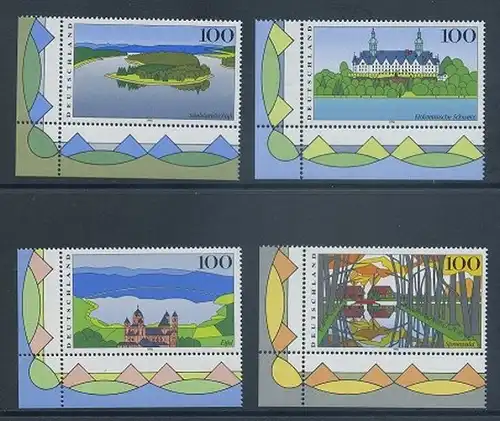 BUND 1996 Michel-Nummer 1849-1852 postfrisch SATZ(4) EINZELMARKEN ECKRÄNDER unten links