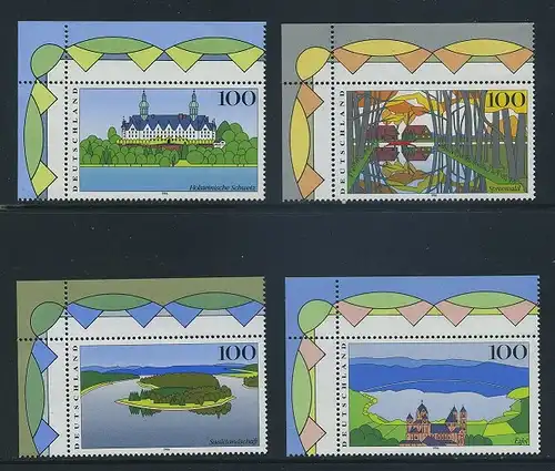 BUND 1996 Michel-Nummer 1849-1852 postfrisch SATZ(4) EINZELMARKEN ECKRÄNDER oben links