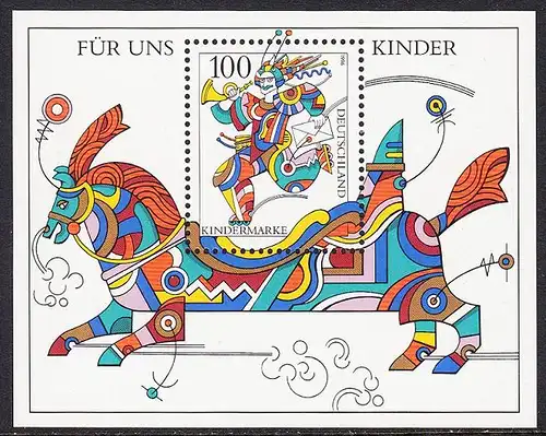 BUND 1996 Michel-Nummer 1853 postfrisch BOGEN(1) -Blockausgabe 35-