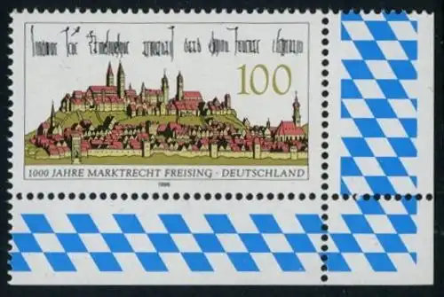 BUND 1996 Michel-Nummer 1856 postfrisch EINZELMARKE ECKRAND unten rechts