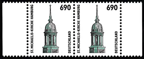 BUND 1996 Michel-Nummer 1860 postfrisch horiz.PAAR RÄNDER rechts/links