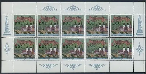 BUND 1996 Michel-Nummer 1868 postfrisch BOGEN(10)