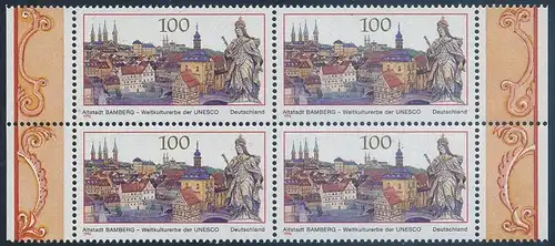 BUND 1996 Michel-Nummer 1881 postfrisch BLOCK RÄNDER rechts/links (a)