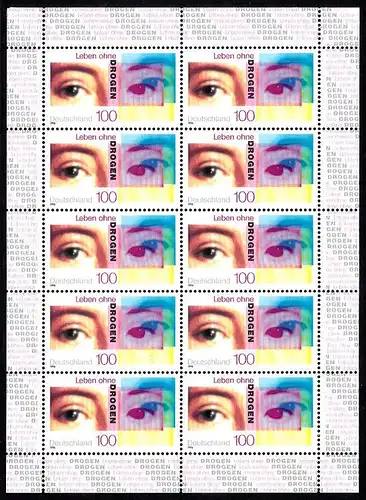 BUND 1996 Michel-Nummer 1882 postfrisch BOGEN(10)