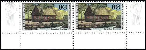 BUND 1996 Michel-Nummer 1883 postfrisch horiz.PAAR ECKRÄNDER unten rechts/unten links