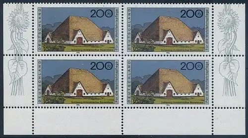 BUND 1996 Michel-Nummer 1887 postfrisch BLOCK Eckränder unten rechts/unten links