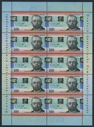 BUND 1996 Michel-Nummer 1889 postfrisch BOGEN(10)