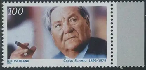 BUND 1996 Michel-Nummer 1894 postfrisch EINZELMARKE RAND rechts