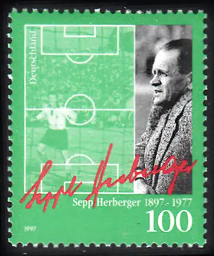 BUND 1997 Michel-Nummer 1896 postfrisch EINZELMARKE