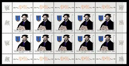 BUND 1997 Michel-Nummer 1902 postfrisch BOGEN(10)