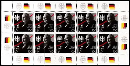 BUND 1997 Michel-Nummer 1904 postfrisch BOGEN(10)
