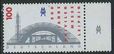 BUND 1997 Michel-Nummer 1905 postfrisch EINZELMARKE RAND rechts