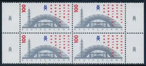 BUND 1997 Michel-Nummer 1905 postfrisch BLOCK RÄNDER rechts/links