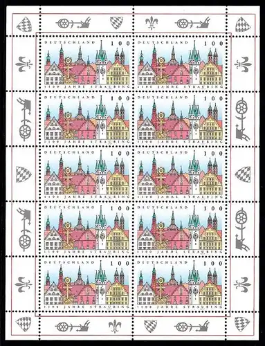 BUND 1997 Michel-Nummer 1910 postfrisch BOGEN(10)