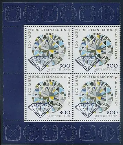 BUND 1997 Michel-Nummer 1911 postfrisch BLOCK ECKRÄNDER oben links/unten links