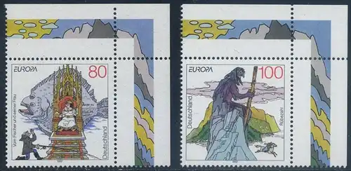 BUND 1997 Michel-Nummer 1915-1916 postfrisch SATZ(2) EINZELMARKEN ECKRÄNDER oben rechts