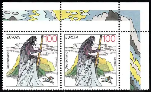 BUND 1997 Michel-Nummer 1916 postfrisch horiz.PAAR ECKRAND oben rechts