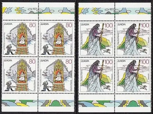 BUND 1997 Michel-Nummer 1915-1916 postfrisch SATZ(2) BLÖCKE RÄNDER oben/unten