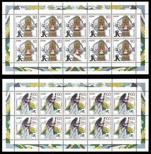 BUND 1997 Michel-Nummer 1915-1916 postfrisch SATZ(2) BÖGEN(je 10)