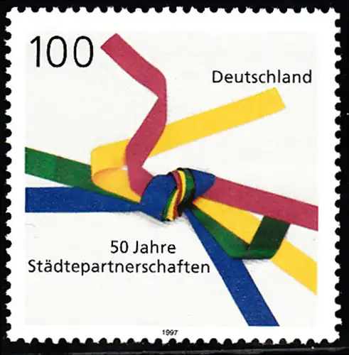 BUND 1997 Michel-Nummer 1917 postfrisch EINZELMARKE