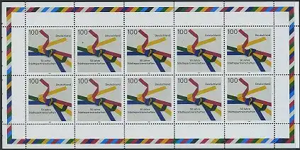 BUND 1997 Michel-Nummer 1917 postfrisch BOGEN(10)