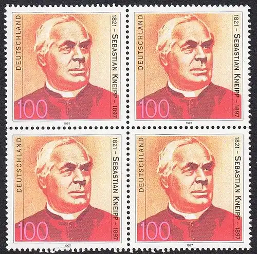 BUND 1997 Michel-Nummer 1925 postfrisch BLOCK