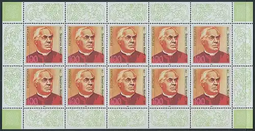 BUND 1997 Michel-Nummer 1925 postfrisch BOGEN(10)
