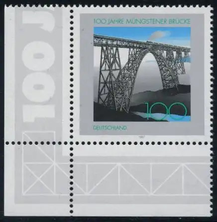 BUND 1997 Michel-Nummer 1931 postfrisch EINZELMARKE ECKRAND unten links