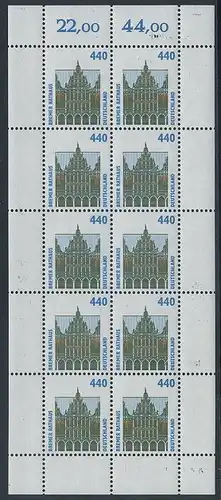 BUND 1997 Michel-Nummer 1937 postfrisch BOGEN(10)