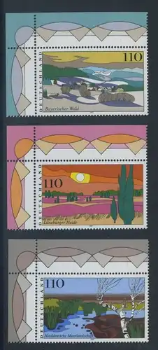 BUND 1997 Michel-Nummer 1943-1945 postfrisch SATZ(3) EINZELMARKEN ECKRÄNDER oben links