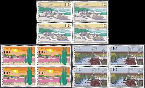 BUND 1997 Michel-Nummer 1943-1945 postfrisch SATZ(3) BLÖCKE