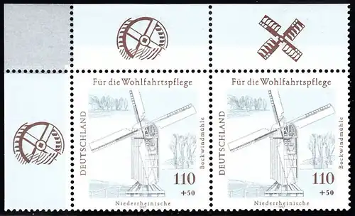 BUND 1997 Michel-Nummer 1950 postfrisch horiz.PAAR ECKRAND oben links