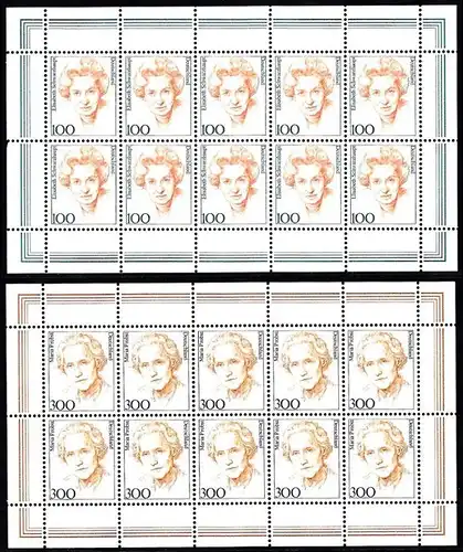 BUND 1997 Michel-Nummer 1955-1956 postfrisch SATZ(2) BÖGEN(je 10)
