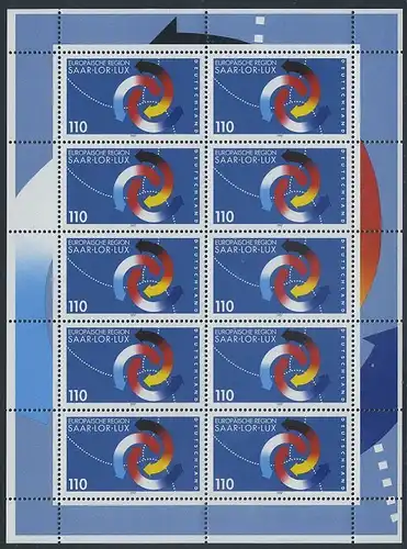 BUND 1997 Michel-Nummer 1957 postfrisch BOGEN(10)