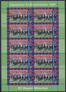 BUND 1997 Michel-Nummer 1958 postfrisch BOGEN(10)